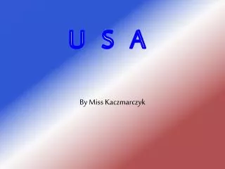 By Miss Kaczmarczyk