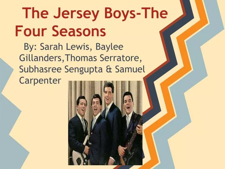 the jersey boys the four seasons