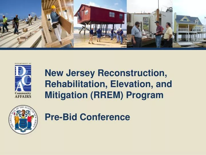 new jersey reconstruction rehabilitation elevation and mitigation rrem program pre bid conference