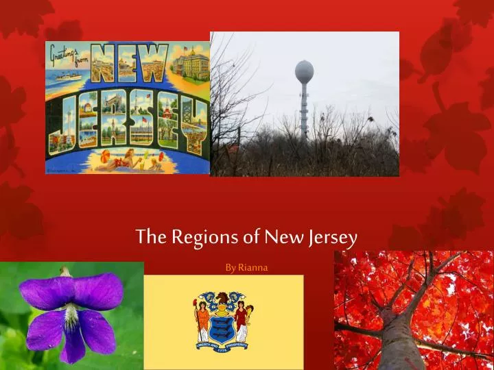 the regions of new jersey
