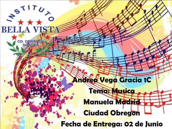 andrea vega gracia 1c tema musica manuela madrid ciudad obregon fecha de entrega 02 de junio 2014