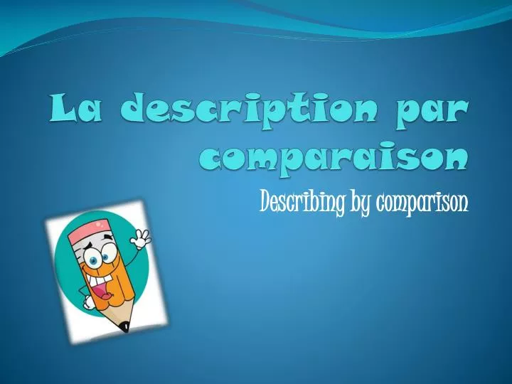 la description par comparaison