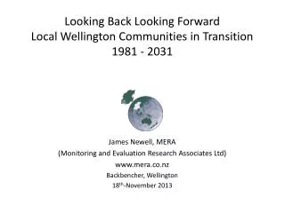 Looking Back Looking Forward Local Wellington Communities in Transition 1981 - 2031