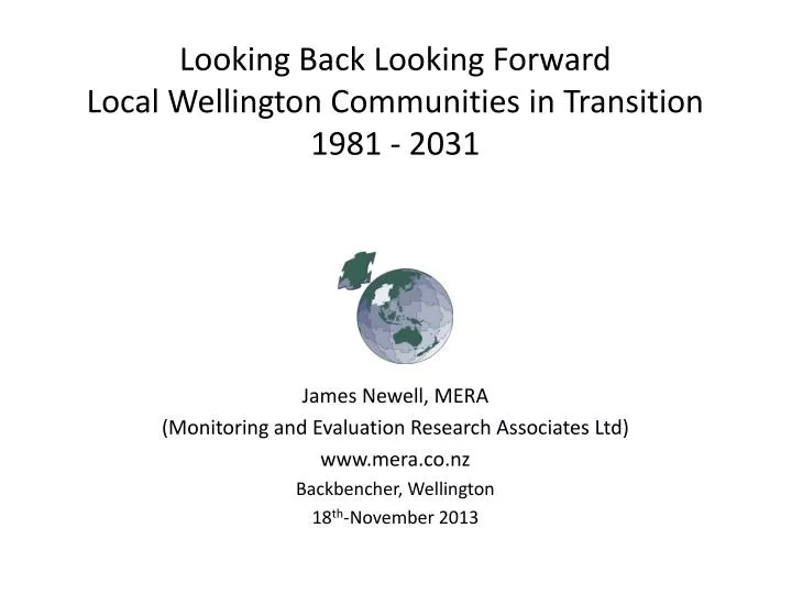 looking back looking forward local wellington communities in transition 1981 2031