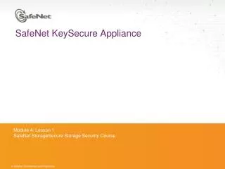 SafeNet KeySecure Appliance