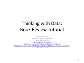 Thinking with Data: Book Review Tutorial