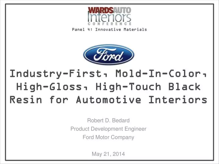 industry first mold in color high gloss high touch black resin for automotive interiors