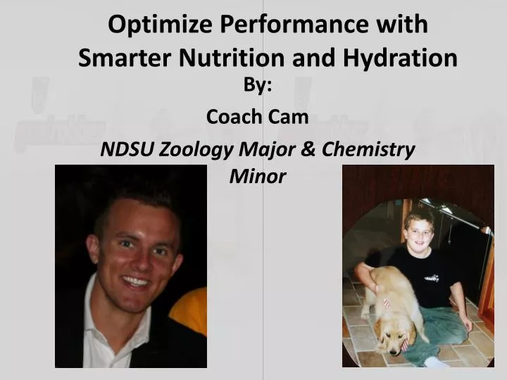 optimize performance with smarter nutrition and hydration