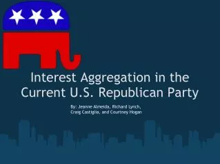 Interest Aggregation in the Current U.S. Republican Party