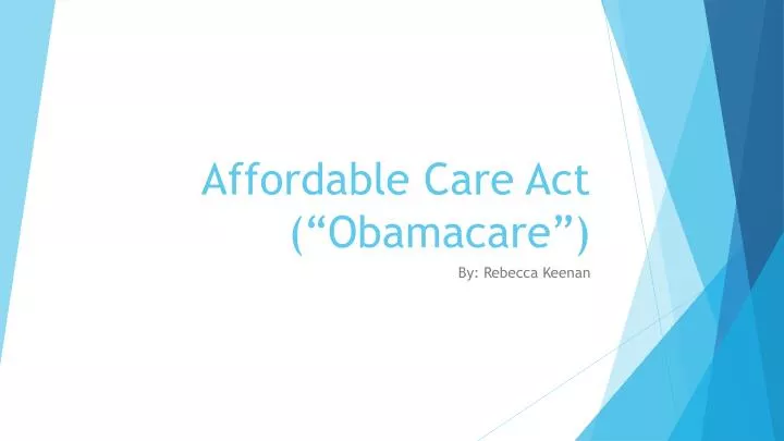 affordable care act obamacare