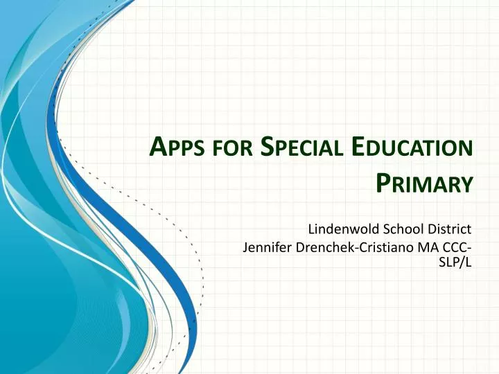 apps for special education primary