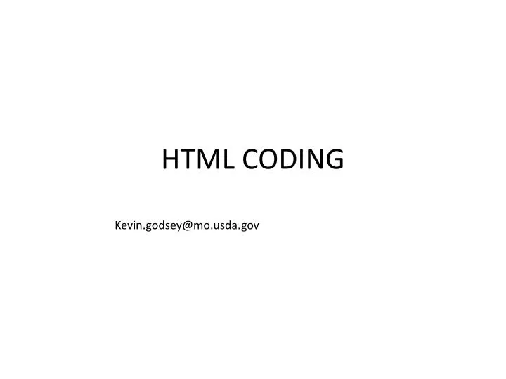 html coding