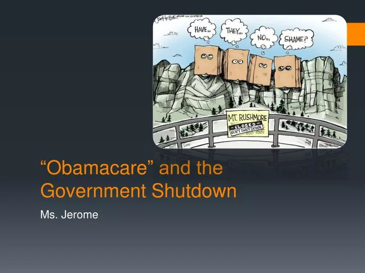 obamacare and the government shutdown
