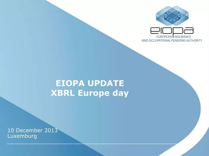eiopa update xbrl europe day