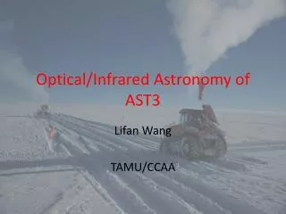 Optical/Infrared Astronomy of AST3