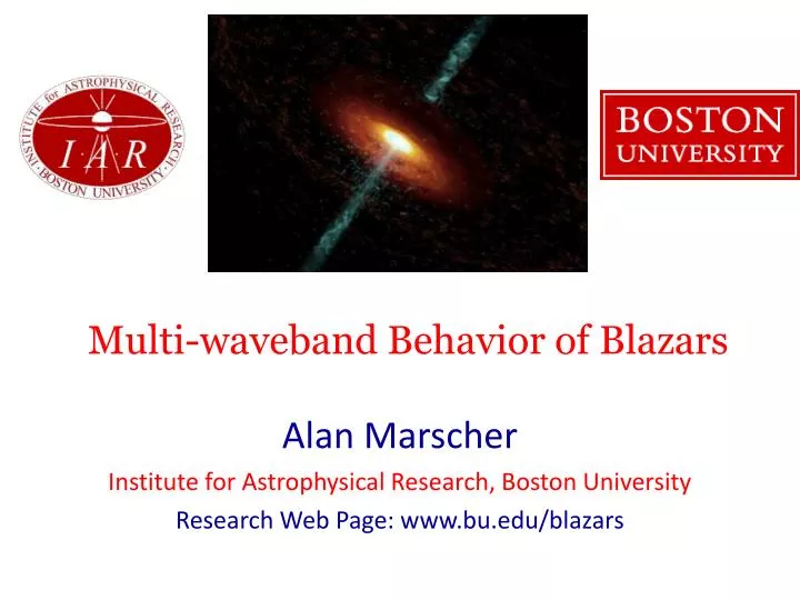 multi waveband behavior of blazars