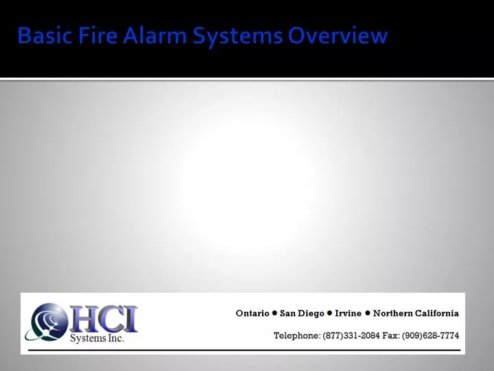 basic fire alarm systems overview