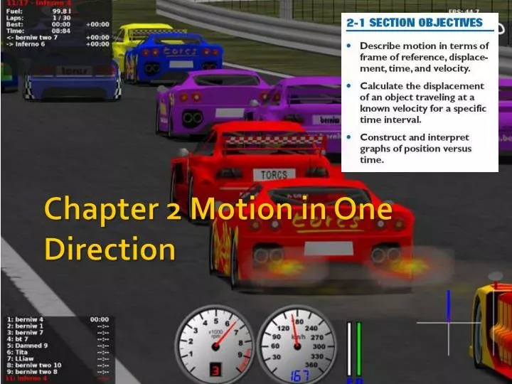 chapter 2 motion in one direction