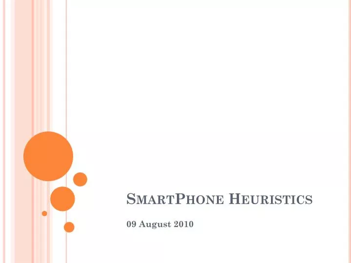 smartphone heuristics