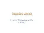 Expository Writing - slide 1