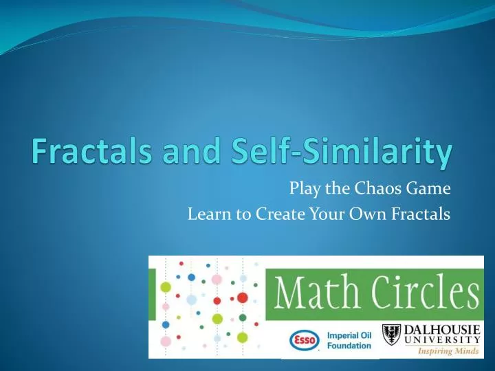 fractals and self similarity
