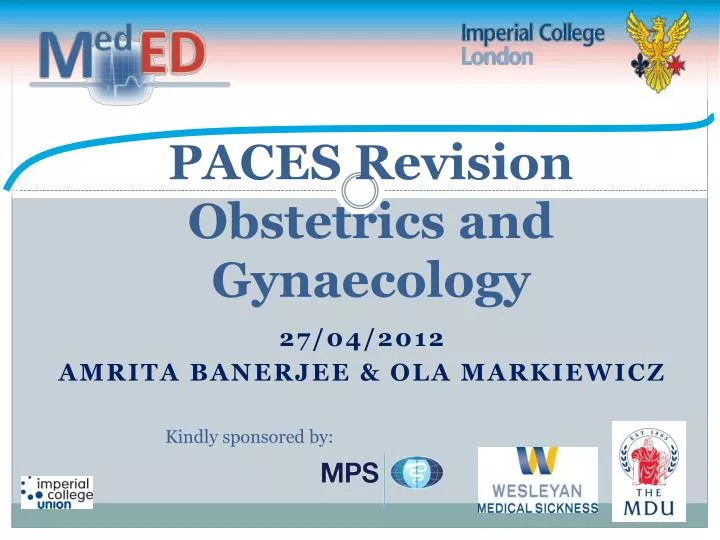 paces revision obstetrics and gynaecology