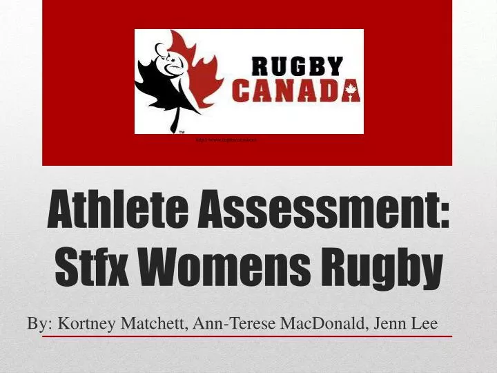 athlete assessment stfx womens rugby
