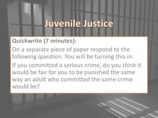 juvenile justice