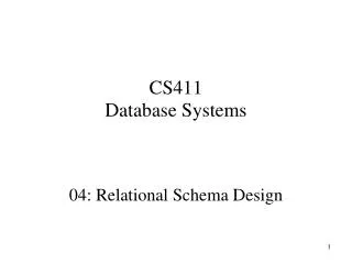 CS411 Database Systems