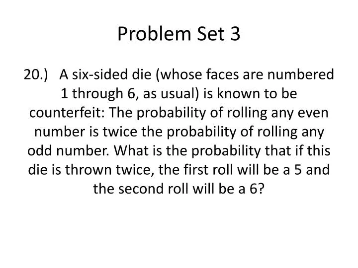 problem set 3