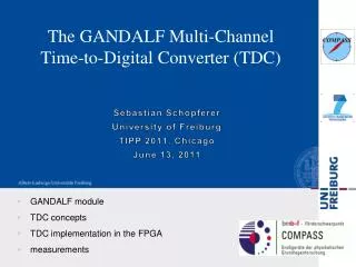 The GANDALF Multi-Channel Time-to-Digital Converter (TDC)
