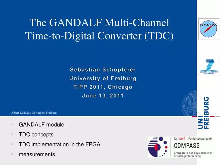the gandalf multi channel time to digital converter tdc