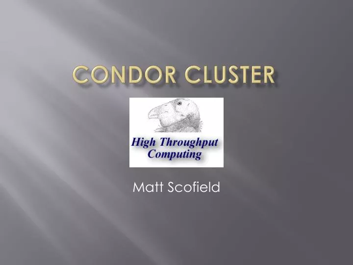 condor cluster