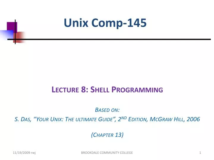 unix comp 145