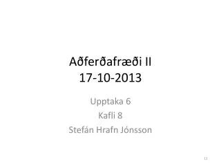 a fer afr i ii 17 10 2013