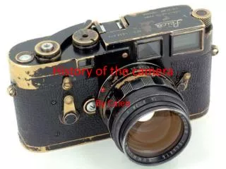 History of the camera