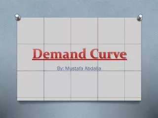 Demand Curve