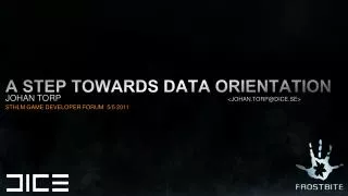 A step towards data orientation