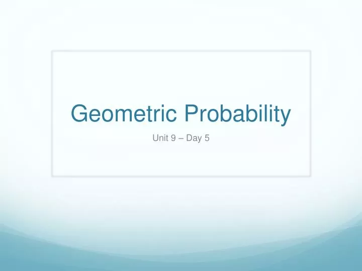 geometric probability