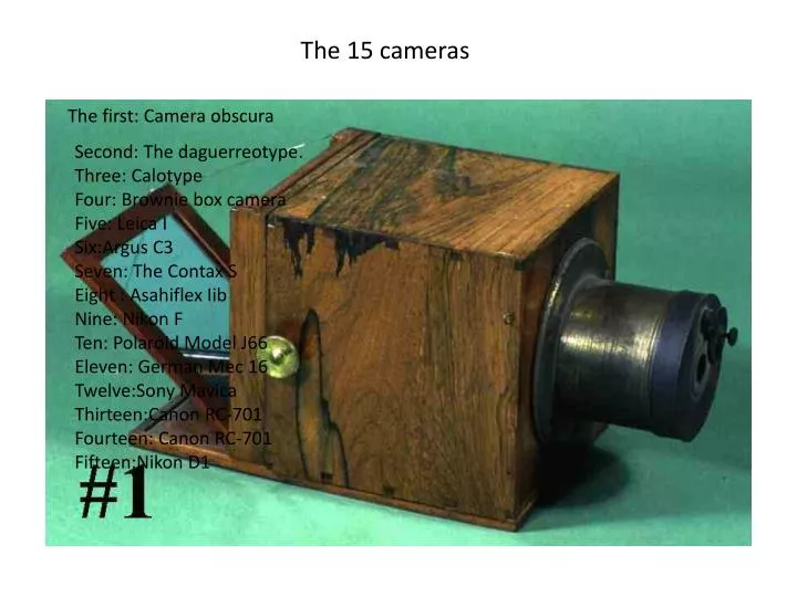the 15 cameras