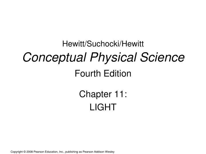 hewitt suchocki hewitt conceptual physical science fourth edition