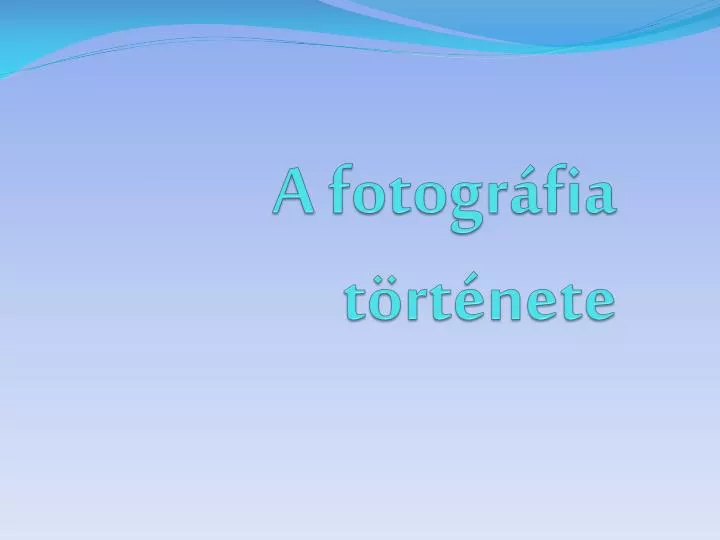 a fotogr fia t rt nete