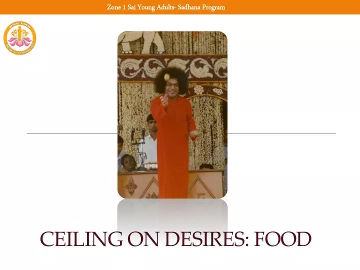 ceiling on desires food