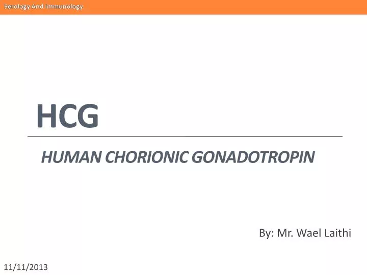 hcg human chorionic gonadotropin