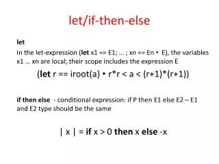let/if-then-else