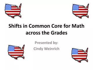 Shifts in Common Core for Math across the Grades