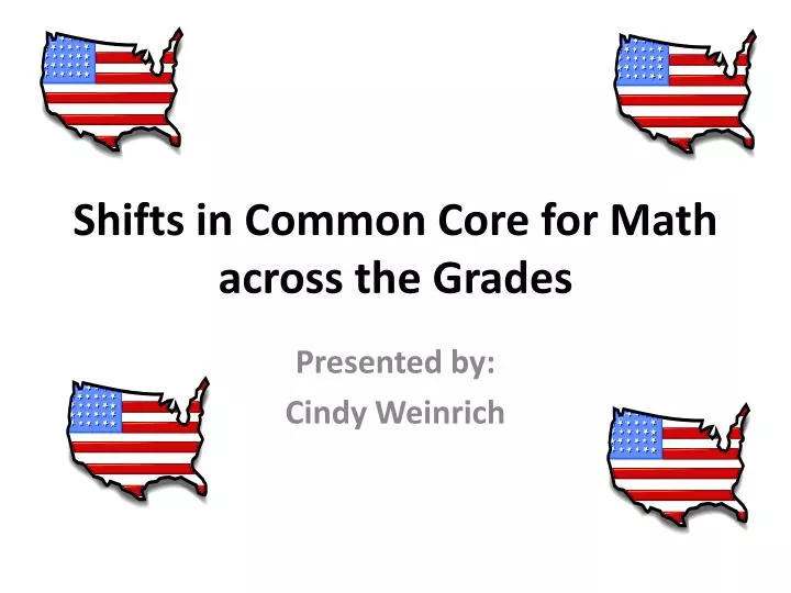 shifts in common core for math across the grades