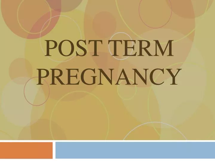 post term pregnancy