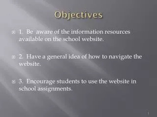 Objectives