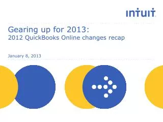 Gearing up for 2013: 2012 QuickBooks Online changes recap